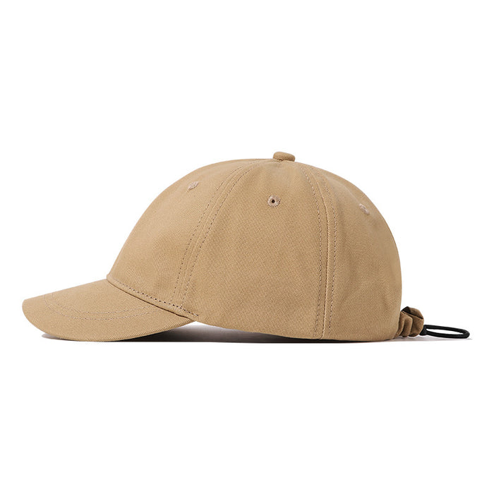 Wholesale Drawstring light plate duckbill cap, fashionable and simple baseball cap, hat