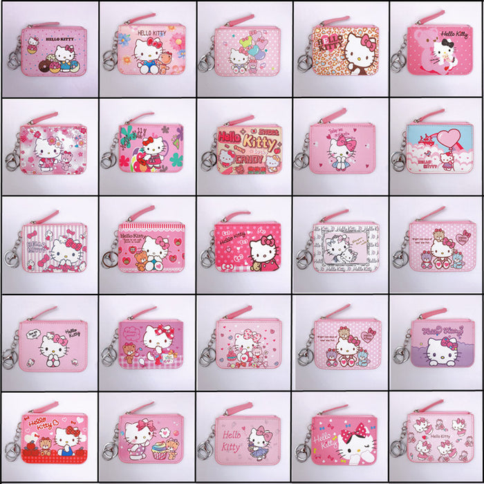 Wholesale PU Cartoon Printing with Key Ring Card Holder Coin Purse JDC-WT-YaLL018