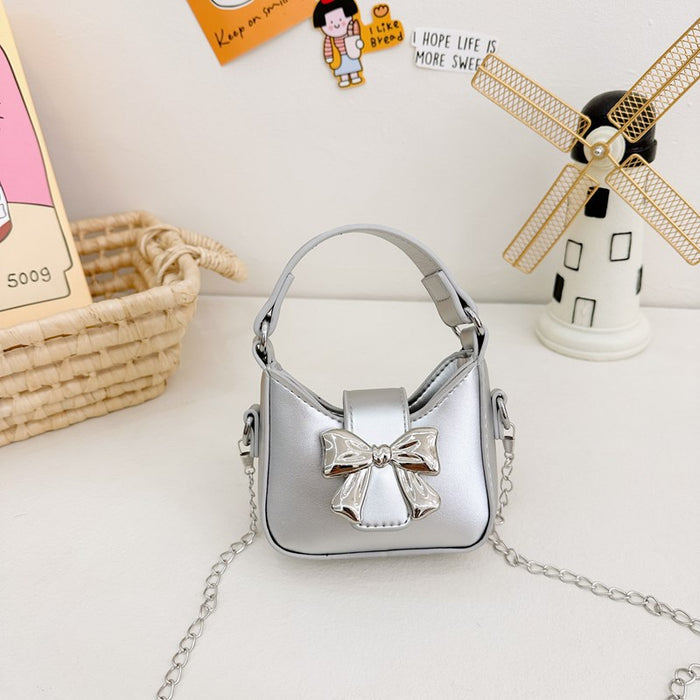 Wholesale Crossbody bag mini children's butterfly fashionable single shoulder PU chain bag
