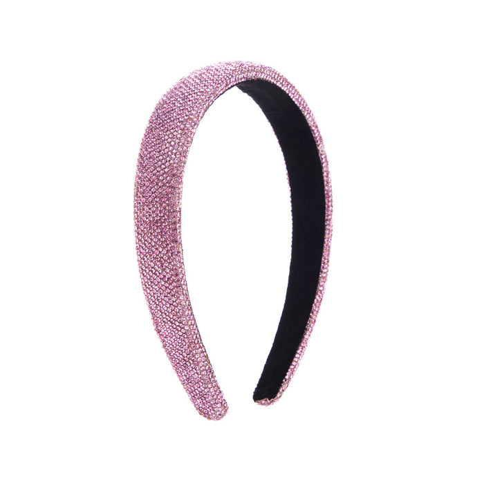 Wholesale Simple Rainbow Full Diamond Headband JDC-HD-HM021