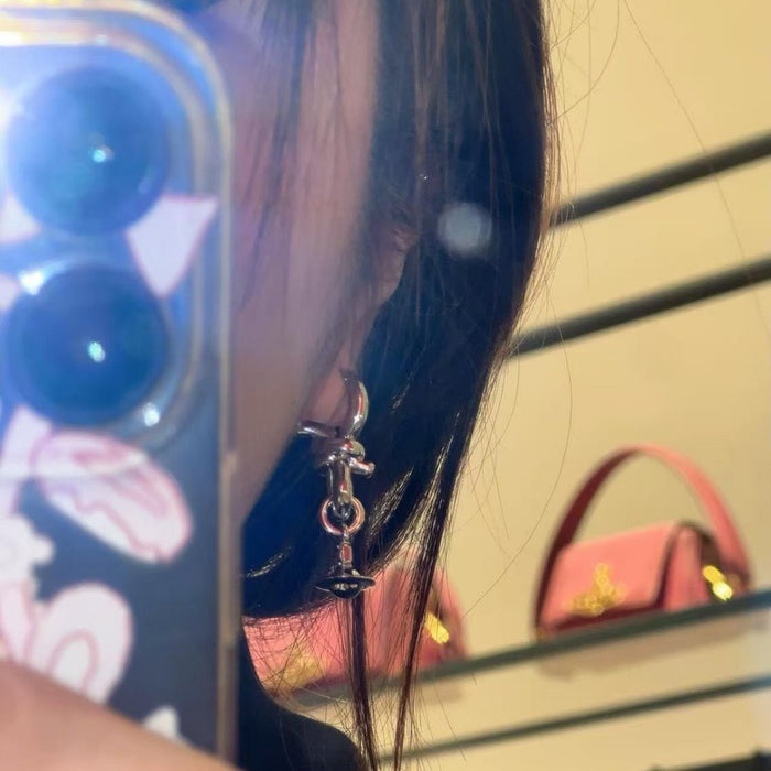 Wholesale Women' s Planet Bow Earrings