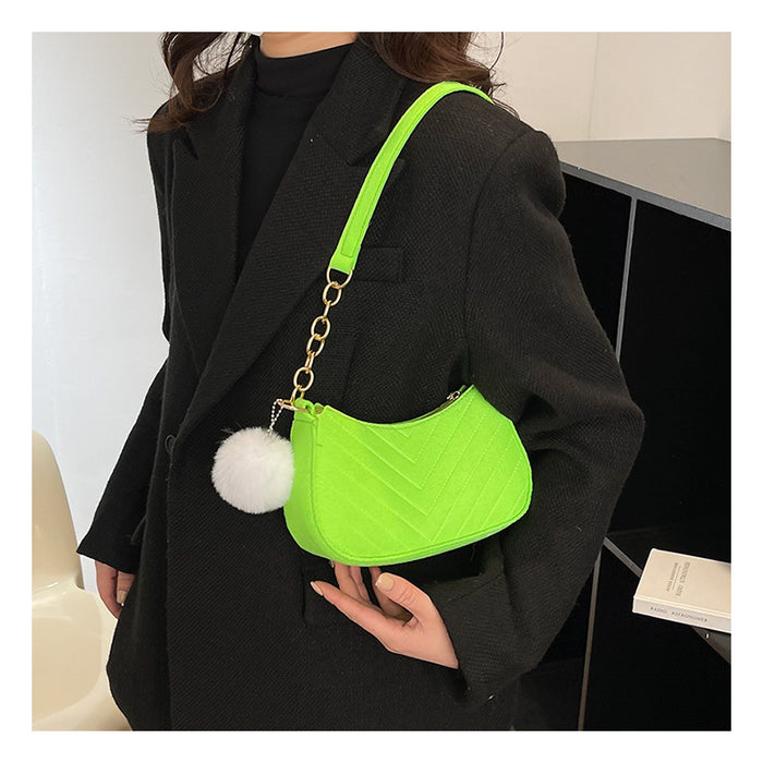 Wholesale Casual Wool Ball PU Shoulder Bag JDC-SD-SYuan007