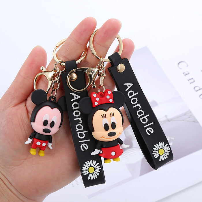 Wholesale Cute Cartoon Soft Rubber Doll Keychain JDC-KC-BoYue007