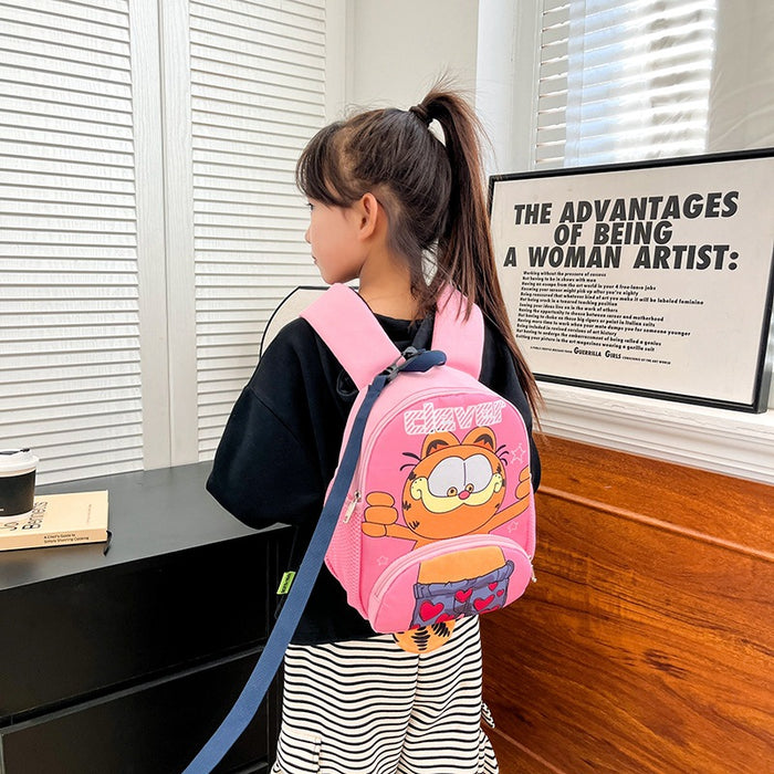 Wholesale Children's Backpack Small Class Kindergarten Schoolbag 1-4 Cartoon Cat Boy and Girl Baby Go Out Anti-Lost Backpack