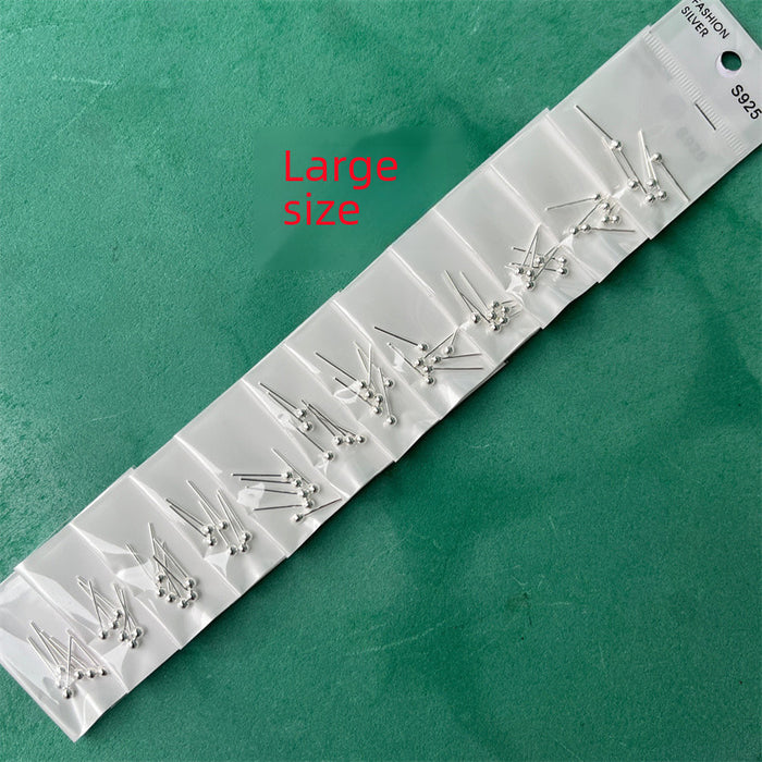 Wholesale New minimalist silver ear studs, silver needles, ear sticks, and ear needles