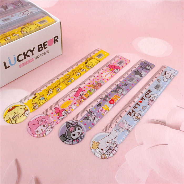 Wholesale 100pcs Plastic Cartoon Ruler JDC-RR-YaLL001