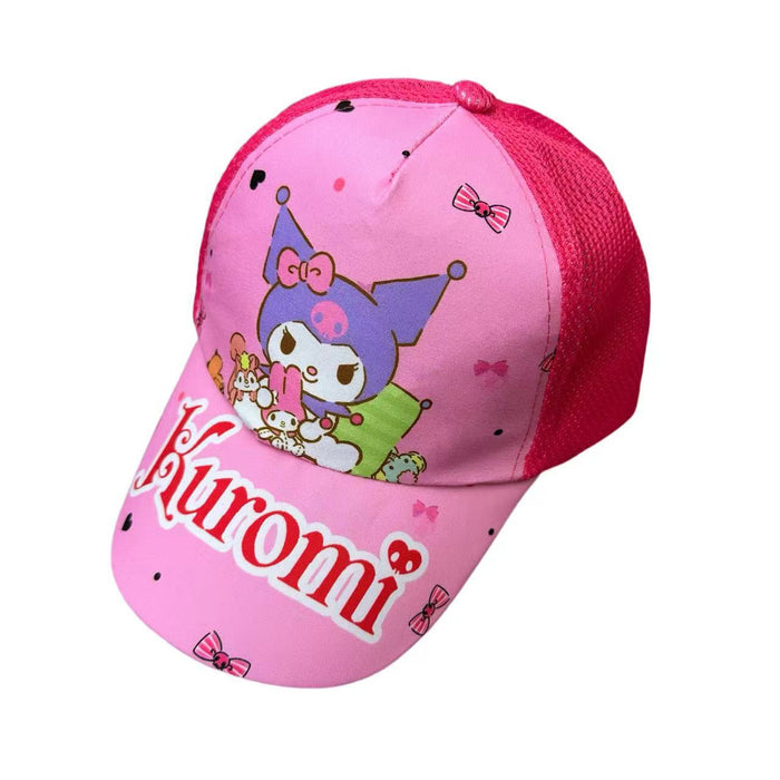 Wholesale Cartoon print baseball cap thin mesh cap for children