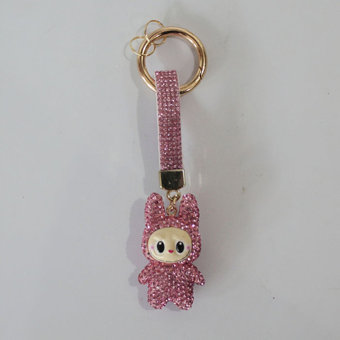Wholesale Keychain handmade pendant cartoon Rhinestone Keychain