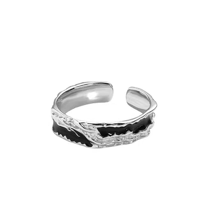 Wholesale Retro ring for men and women, niche, high-end, personalized, fashionable, and elegant. Open mouth ring