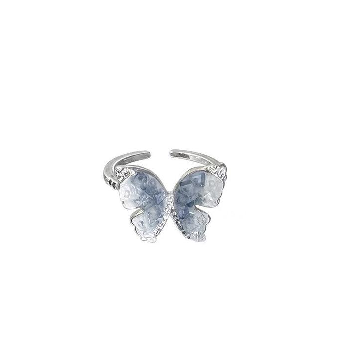 Wholesale Butterfly Open Ring, niche design, light luxury, high-end feel, index finger ring