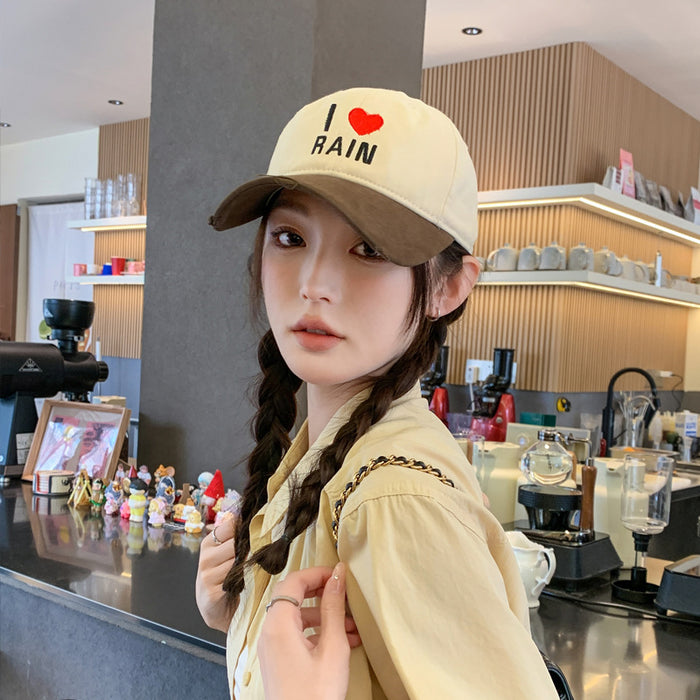 Wholesale New color blocked versatile duckbill cap with soft top and sun shading baseball cap