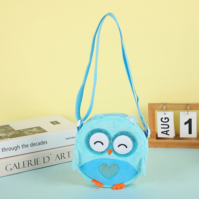 Wholesale Owl Children' s Cartoon Cute Plush Small Shoulder Bag