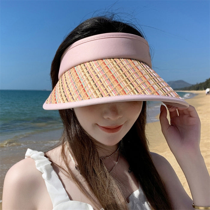 Wholesale Empty top hat, fashionable and versatile, outdoor UV resistant sun hat, sunshade and sun protection hat