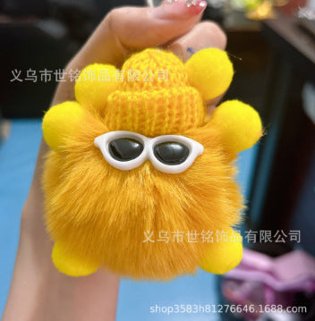 Wholesale Plush Briquette Cartoon Keychain JDC-KC-Shimin004