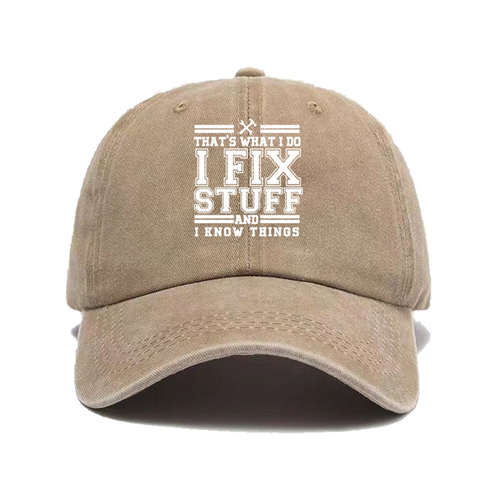 Wholesale Letter printed washed baseball cap, outdoor sun shading retro duckbill cap