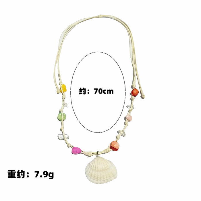 Wholesale Colored bead necklace collarbone chain necklace