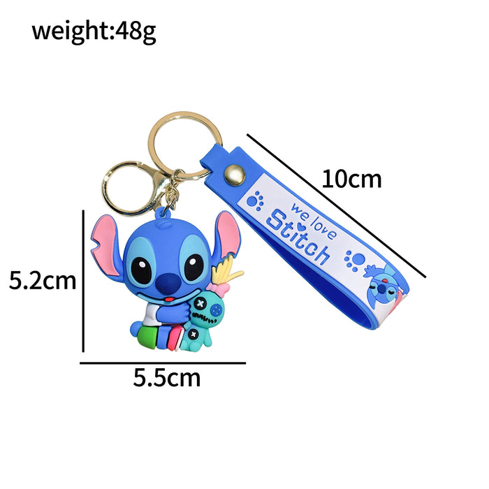 Wholesale Silicone Cartoon Doll Keychain JDC-KC-Qiwei025