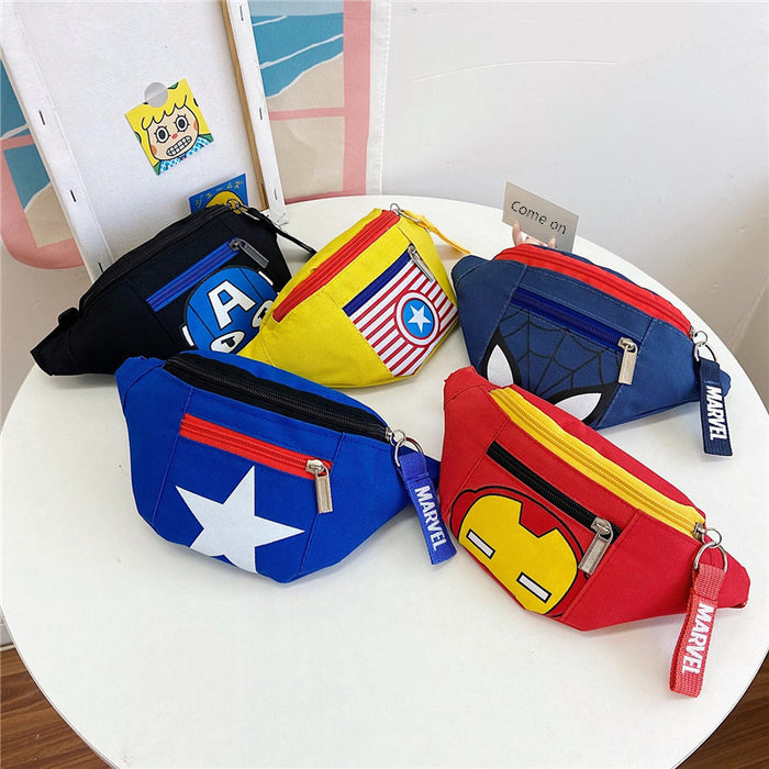 Wholesale New Mini Printed Shoulder Bag Cartoon Anime Waist Bag Crossbody Bag Cute Chest Bag