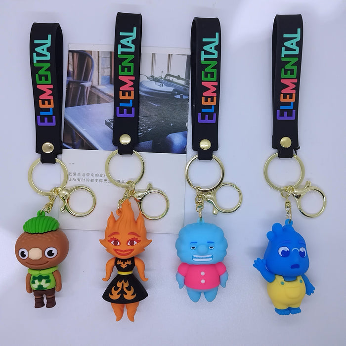 Wholesale New cross-border creative cartoon element doll key chain pendant bag car key chain