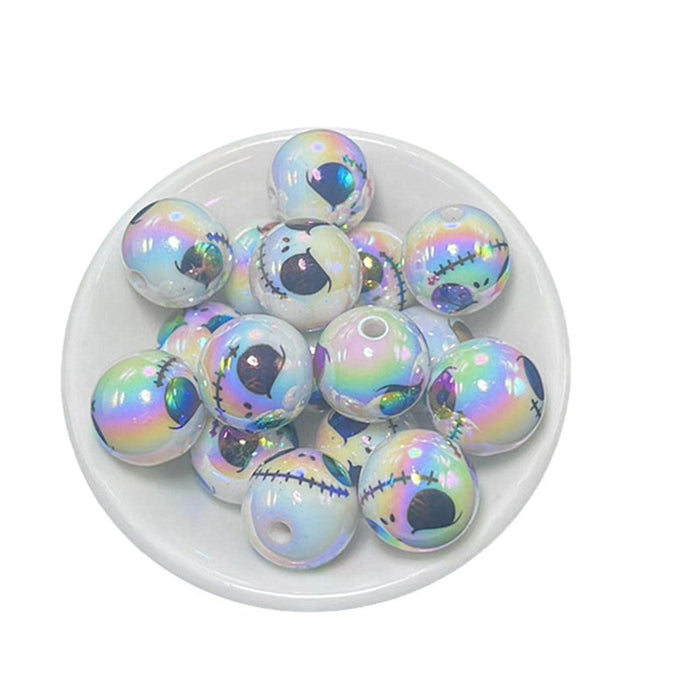 Wholesale 200pcs Halloween Series Acrylic Electroplated Beads JDC-BDS-Xiaox001