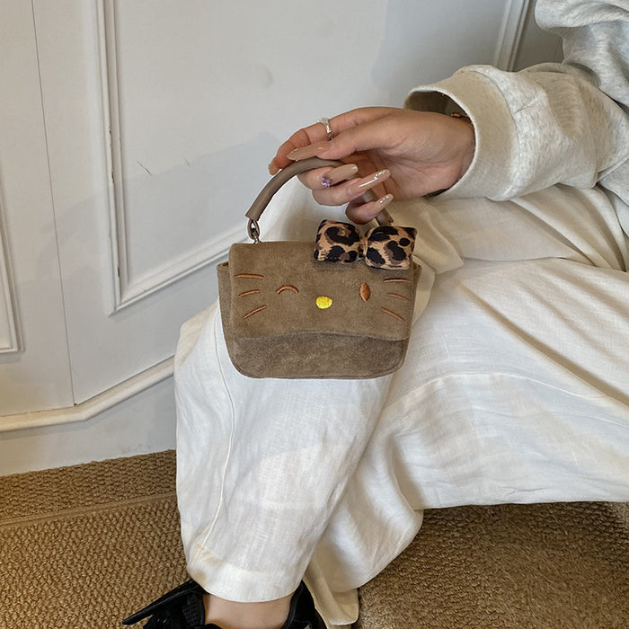 Wholesale Autumn and winter small handbag,  cute cartoon vintage single-shoulder crossbody bag