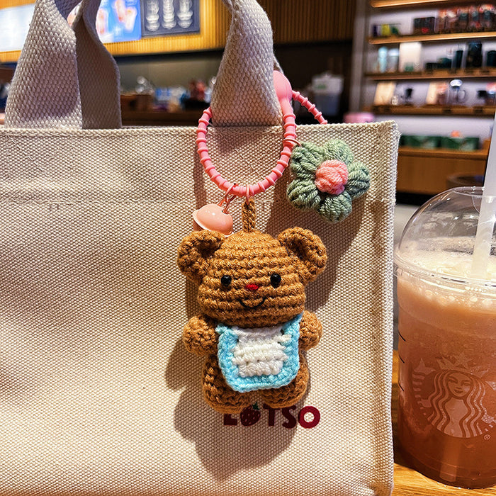 Wholesale Keychain Cute Cartoon Bear Doll Keychain Couple's Bag