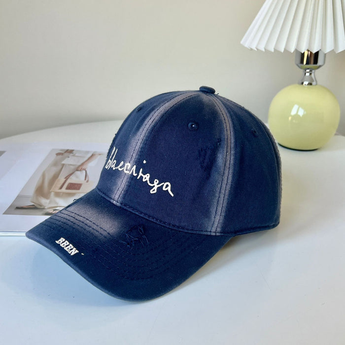 Wholesale New versatile baseball cap with enlarged and deepened high-end feel, perforated soft top duckbill cap, thin design