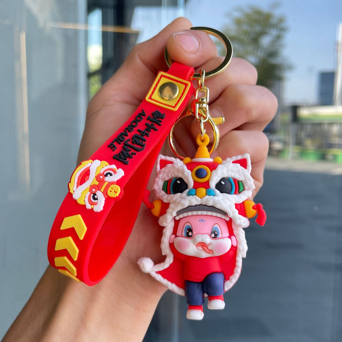 Wholesale Couple keychain, handbag pendant, car keychain, doll machine, small gift