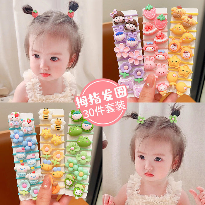 Wholesale Children's Cartoon Resin Hair Rope JDC-HS-Hengy001