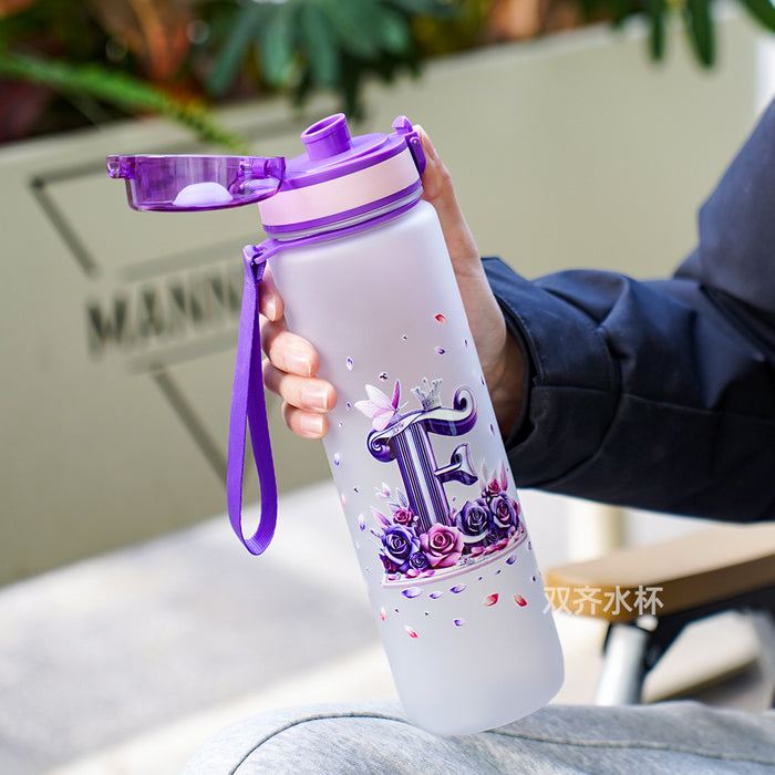 Wholesale Simple letter water bottle