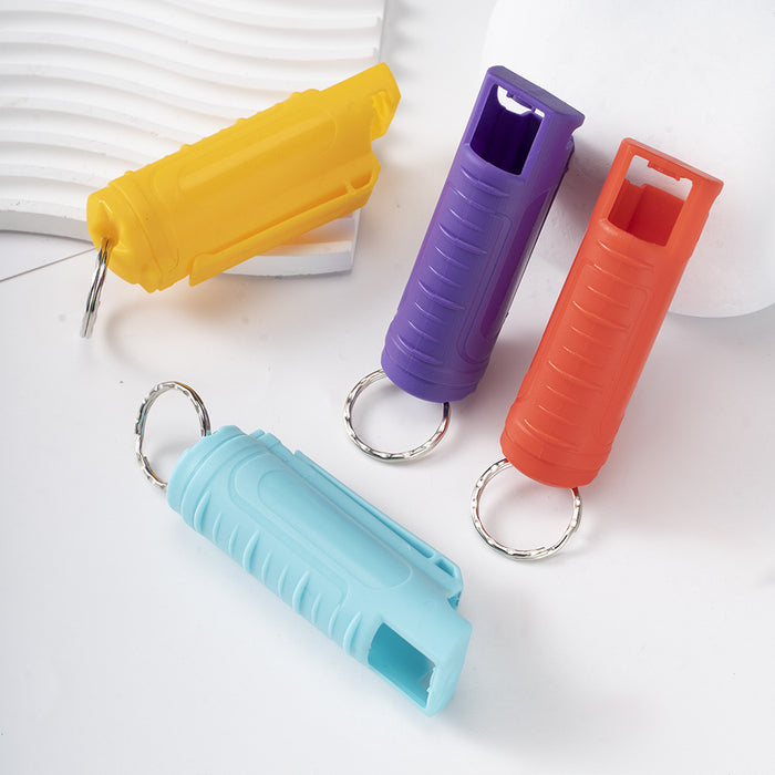 Wholesale Plastic Shell Push-type Spray Keychain JDC-KC-ZY019