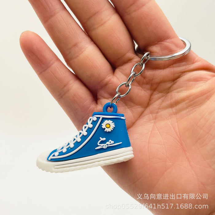 Wholesale PVC Cartoon Daisy Shoe Keychain JDC-KC-XiangY061