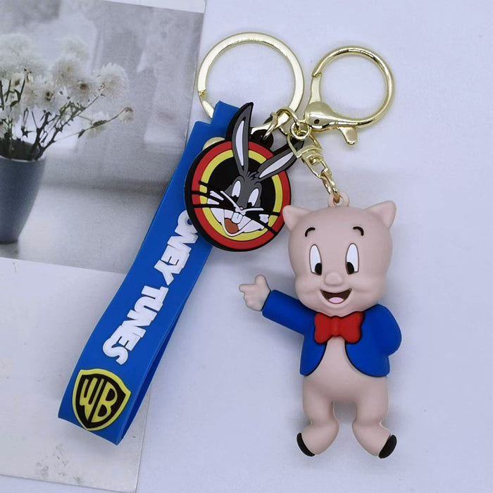 Wholesale Cartoon Animation Bunny Doll Keychain Pendant Couple Bag Car Keychain Accessories