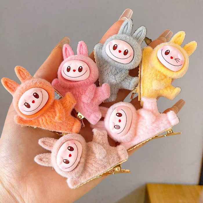 Wholesale Flocked backpack pendant accessory creative keychain