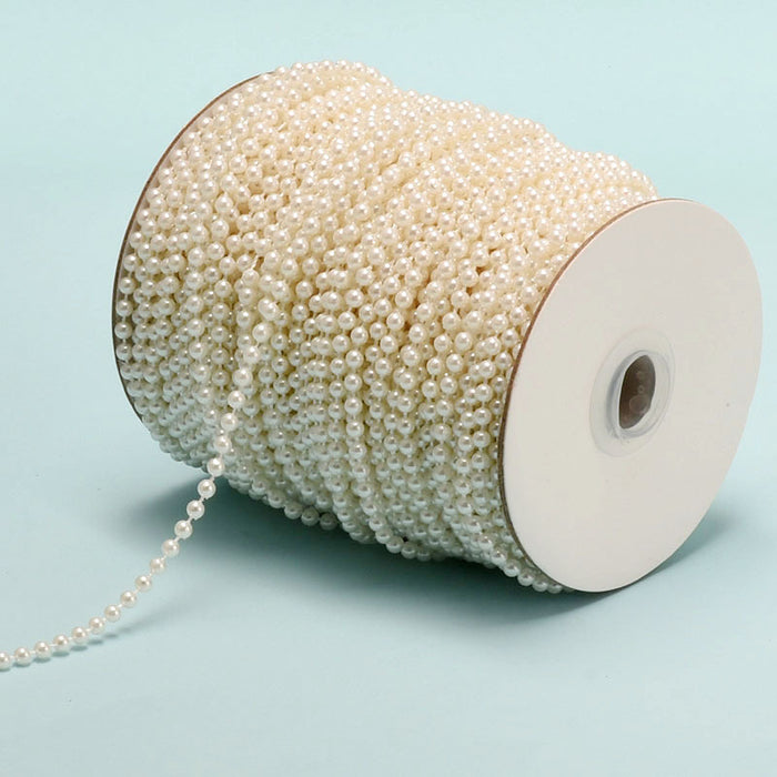 Wholesale White round beads handmade jewelry accessories headdress hair accessories material