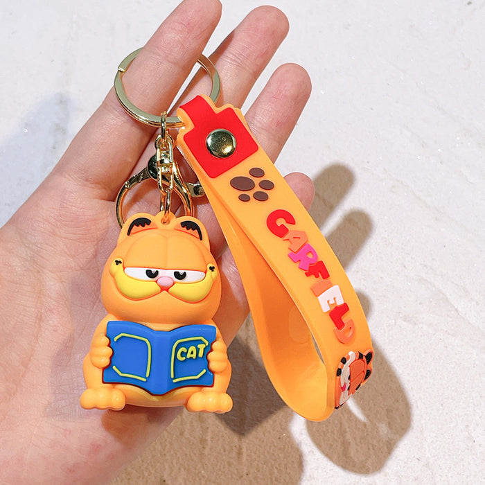 Wholesale Cartoon Cat Key Pendant Soft Rubber Anime Keychain Pendant