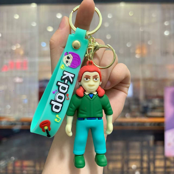 Wholesale KPOP  small PVC pendant keychain