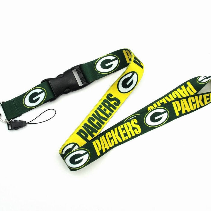 Wholesale Heat transfer rugby team lanyard club/ badge/ key/ work permit/ mobile phone sling buckle lanyard