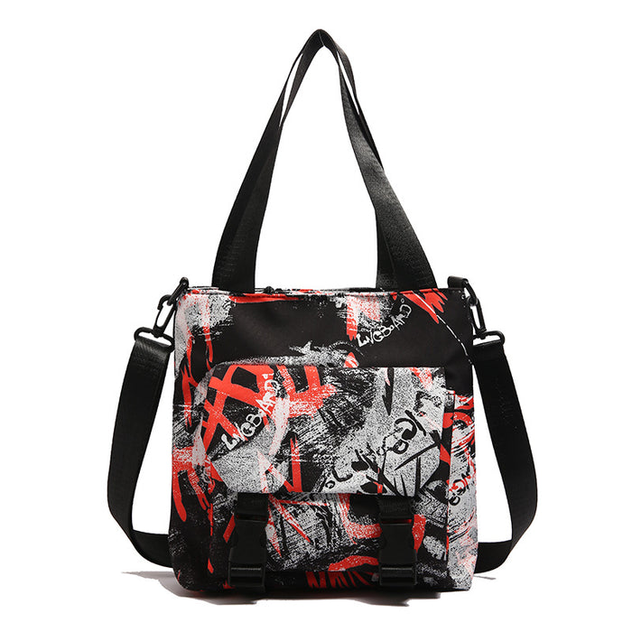 Wholesale Fashionable and casual versatile printed Oxford cloth bag, large capacity lightweight shoulder bag, trendy and versatile bag, new style