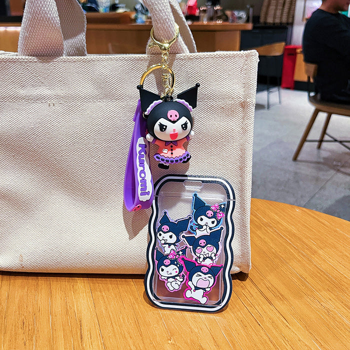 Wholesale Creative Card Set Keychain Cute Cartoon Keychain Student Bag Pendant