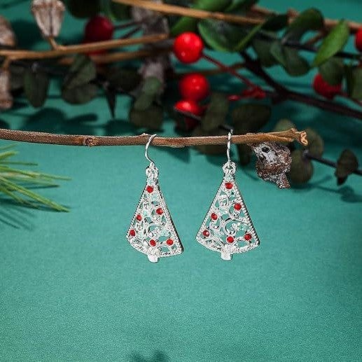 Wholesale Christmas Tree Five-Pointed Star Earring Sweet and Gentle Christmas Earrings