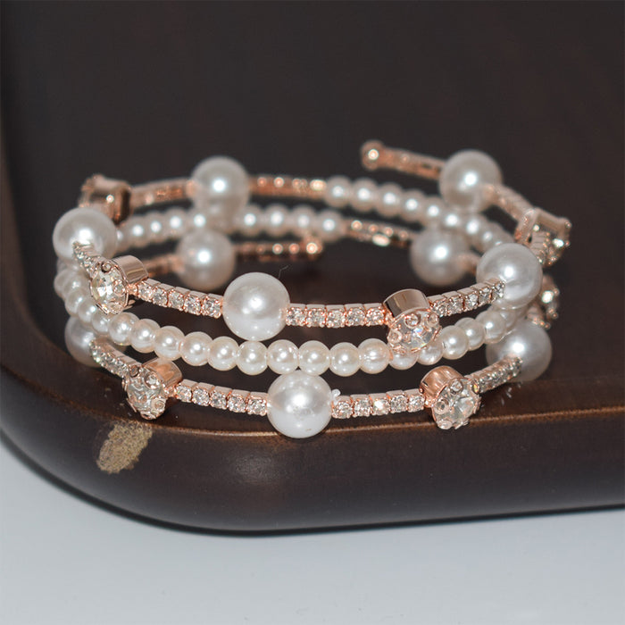 Wholesale Diamond Pearl Bracelet