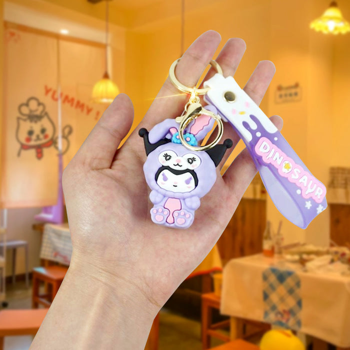 Wholesale Rubber Cartoon Doll Keychain JDC-KC-Yexiang012