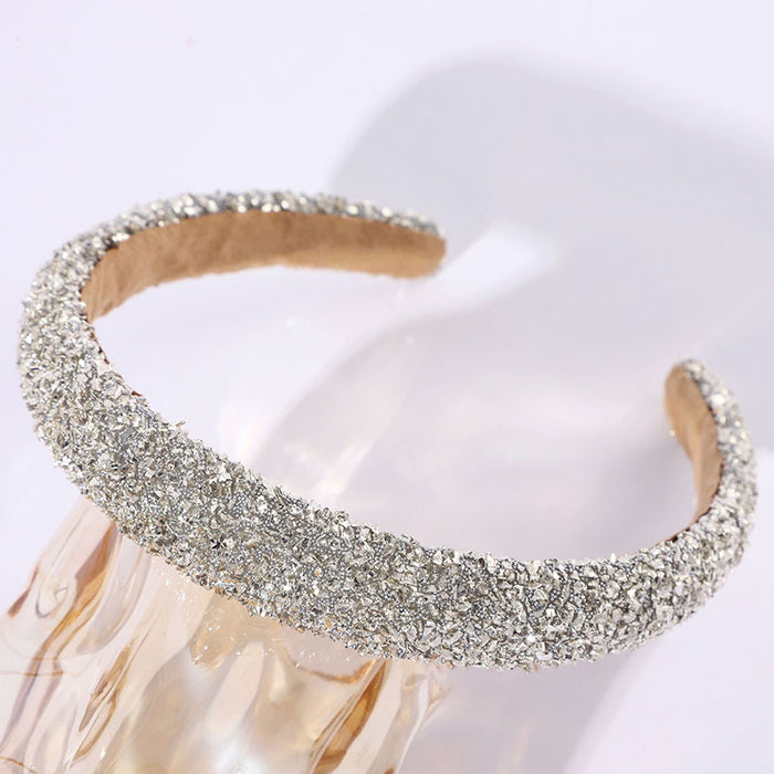 Wholesale Full diamond pearl headband fashionable and elegant temperament face washing headband headdress female accessories