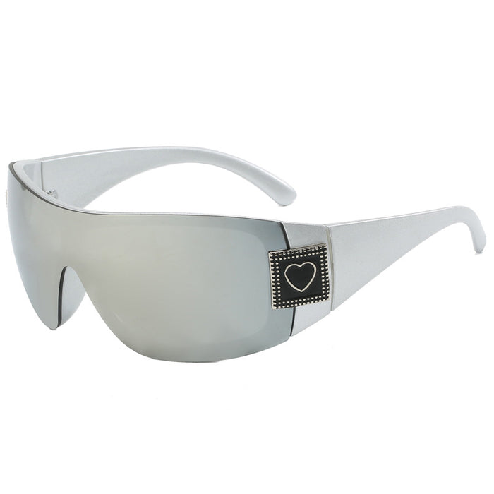 Wholesale Conjoined glasses, sunglasses, cycling high-end large frame