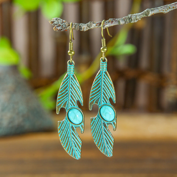 Wholesale Vintage Geometric Tassel Earrings Zinc Alloy Jewelry Accessory MOQ≥2