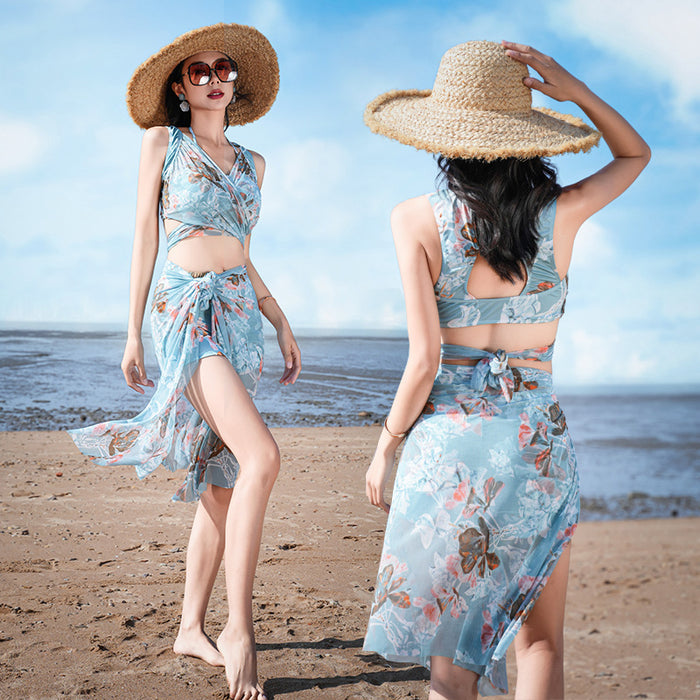 Wholesale New swimsuit, swimsuit, split bikini three piece set
