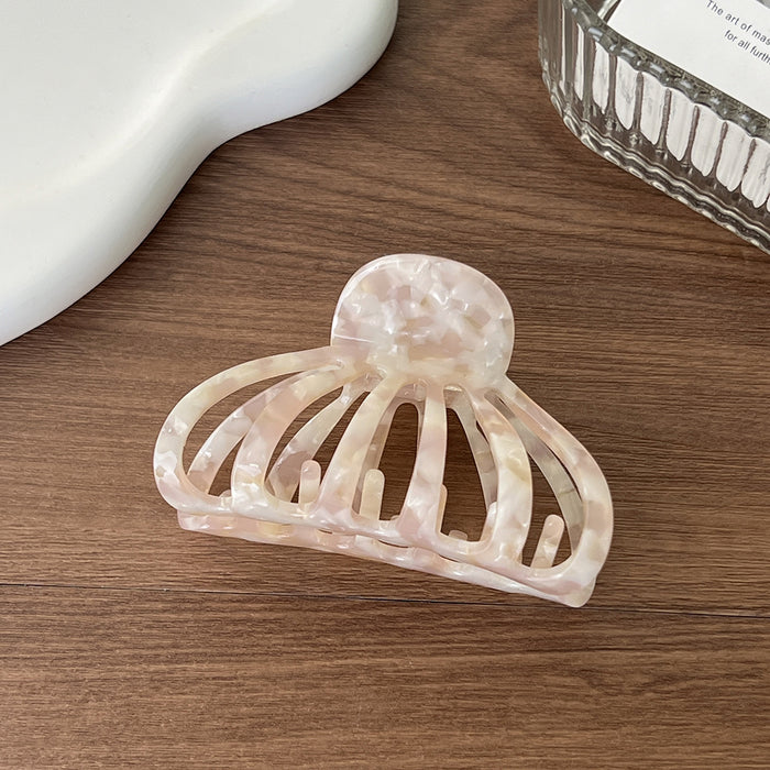 Wholesale Trendy Hollow Pumpkin Acetate Hair Claw Clip for Women Tortoiseshell Shark Clip Fashion Accessory