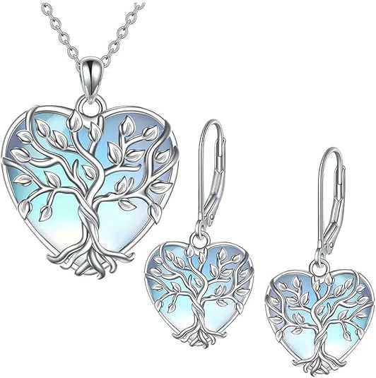 Wholesale Heart-shaped Moonstone Necklaces