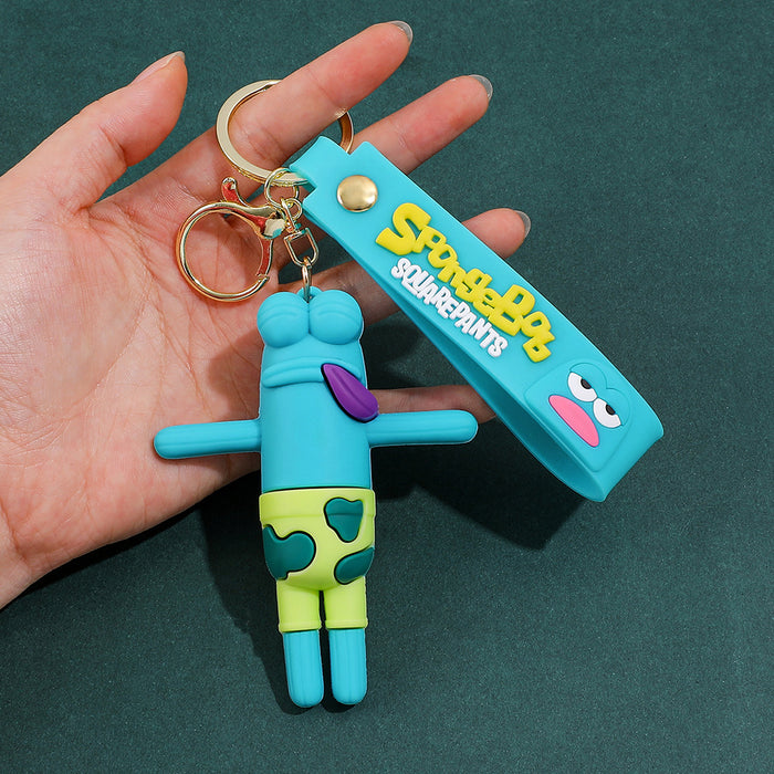Wholesale Silicone Cartoon Fish Keychain Cute Bag Charm Car Key Accessory Gift MOQ≥3